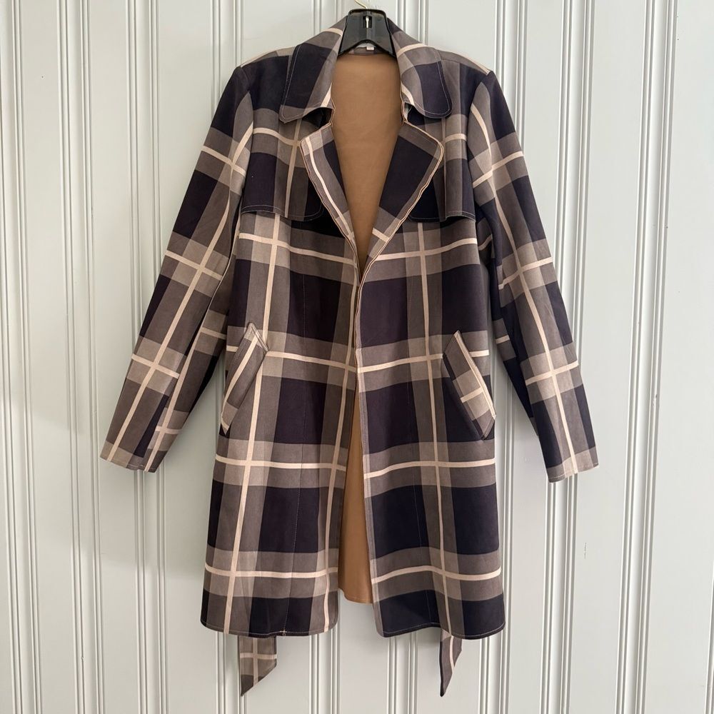 Trench Perfection: Brown & Tan, Belted Coat
